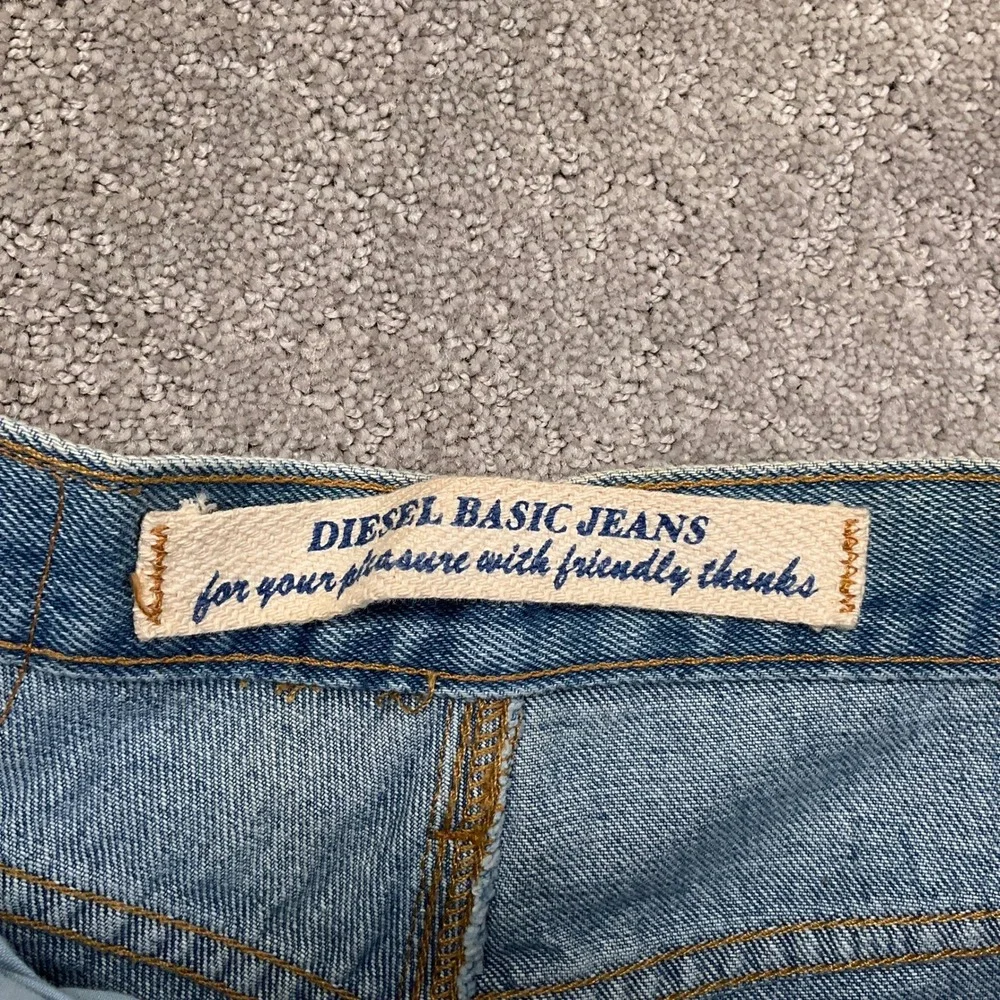 Diesel‎ Basic Jeans Women 12 Blue High Rise Straight Leg Rugged Deadstock Denim